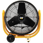 Ventilatore Industriale Caterpillar HVD24-AC Ø60 cm CT007 1800W con Ruote e Maniglie, 3 Velocità, Montaggio Parete/Soffitto, Airflow 183 m³/min
