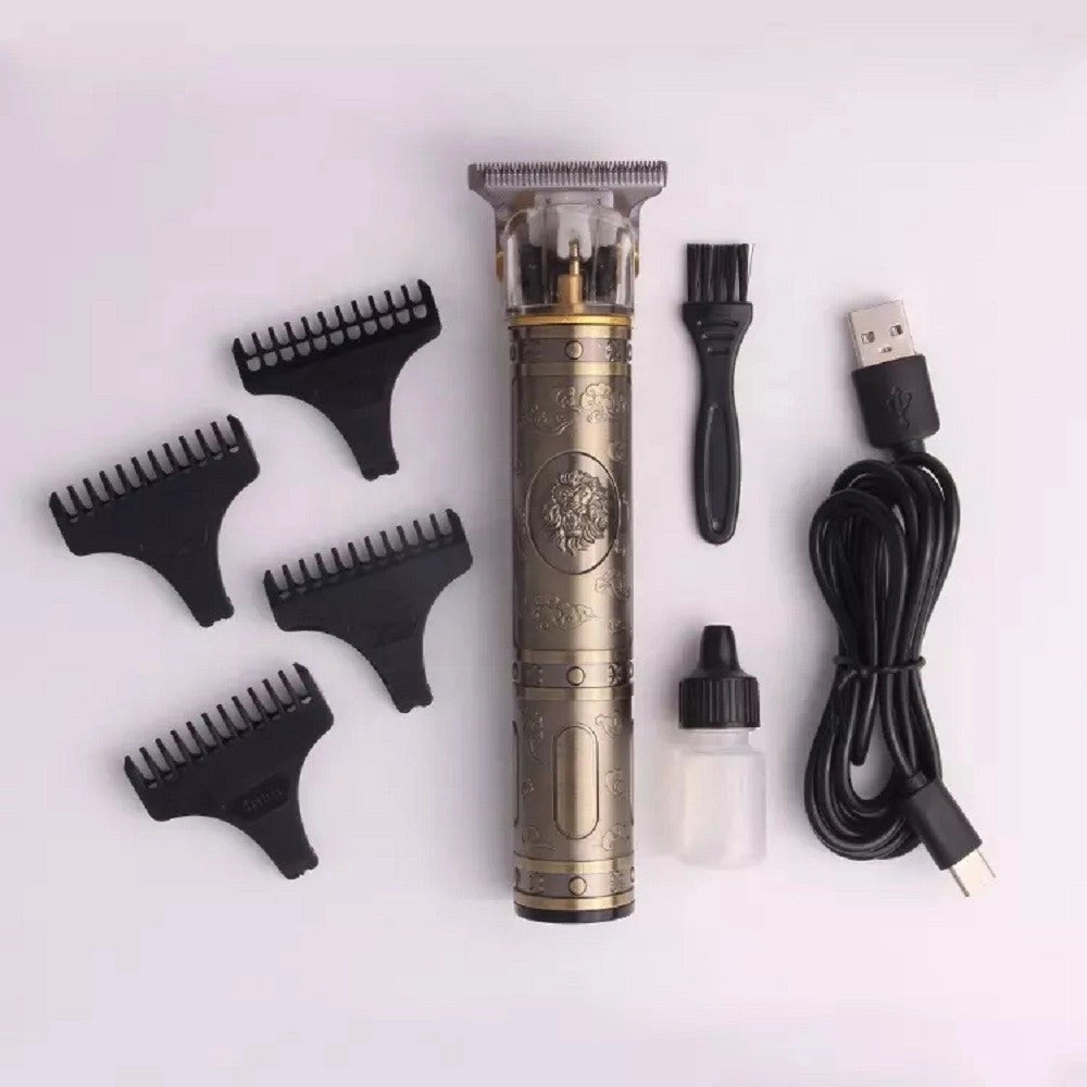 Trade Shop - Tagliacapelli Professionale Ricaricabile Senza Fili Trimmer Barba Baffi Gm-876 -