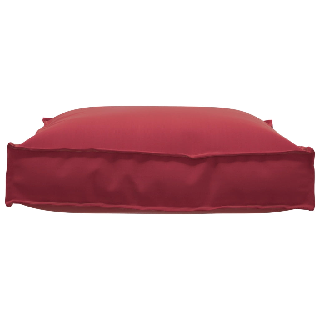 Cuscino per pallet  per seduta Rosso vino 70x70x12 cm Tessuto Oxford