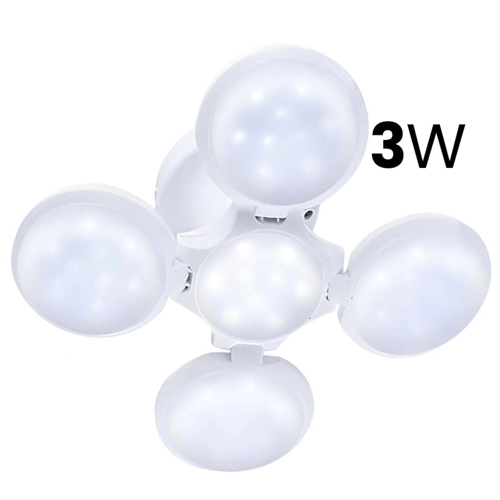 Lampada LED 3W Interno / Esterno Ricarica USB e Solare Bianco Avizar
