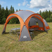 Tenda Laterale con tetto Grigio e arancione 410 x 410 x 250 cm 42028683