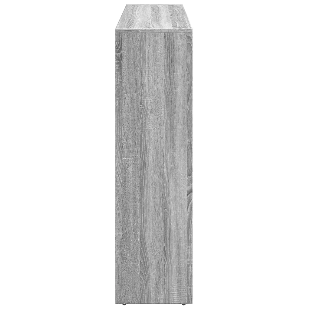 vidaXL Libreria 3 Ripiani Grigio Sonoma 137,5x29x103,5 cm Truciolato