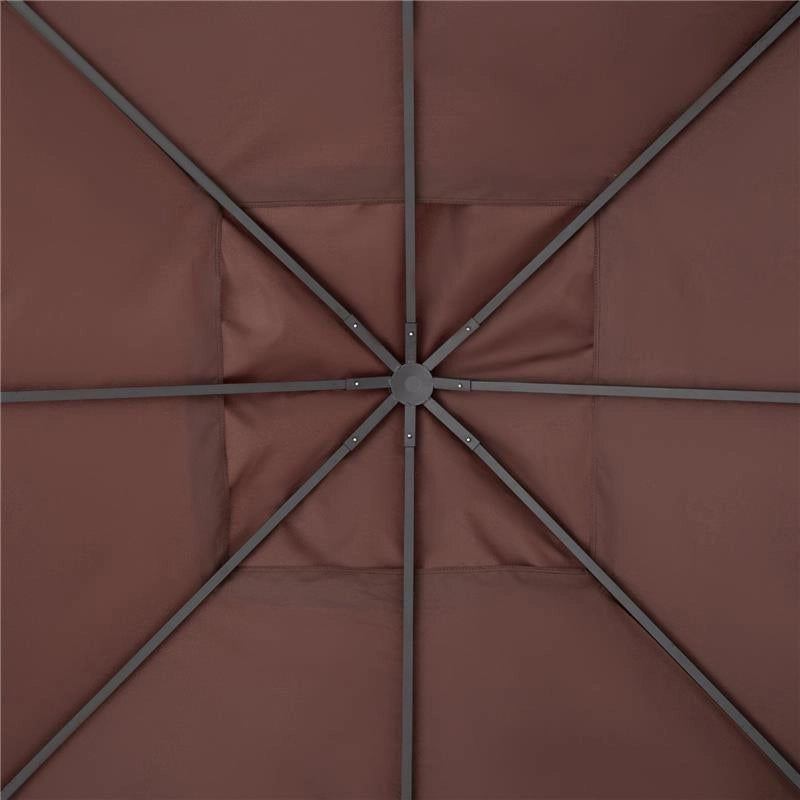 TELO TRASPIRANTE PER GAZEBO 3 X 3 MT IN COLORE CAFFÈ