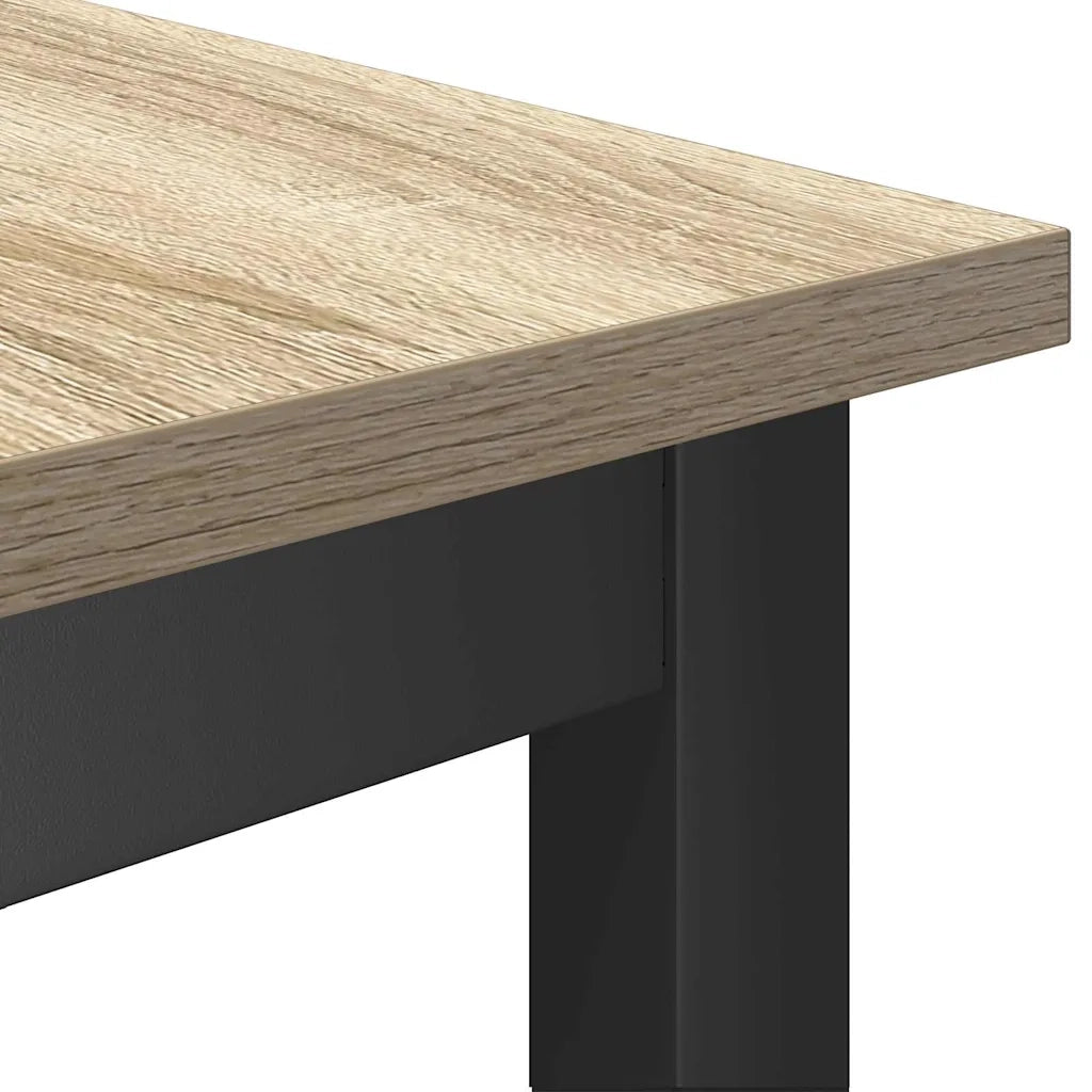 Panchina da pranzo 2 pcs Rovere Sonoma 100 x 32,5 x 48,5 cm 873753