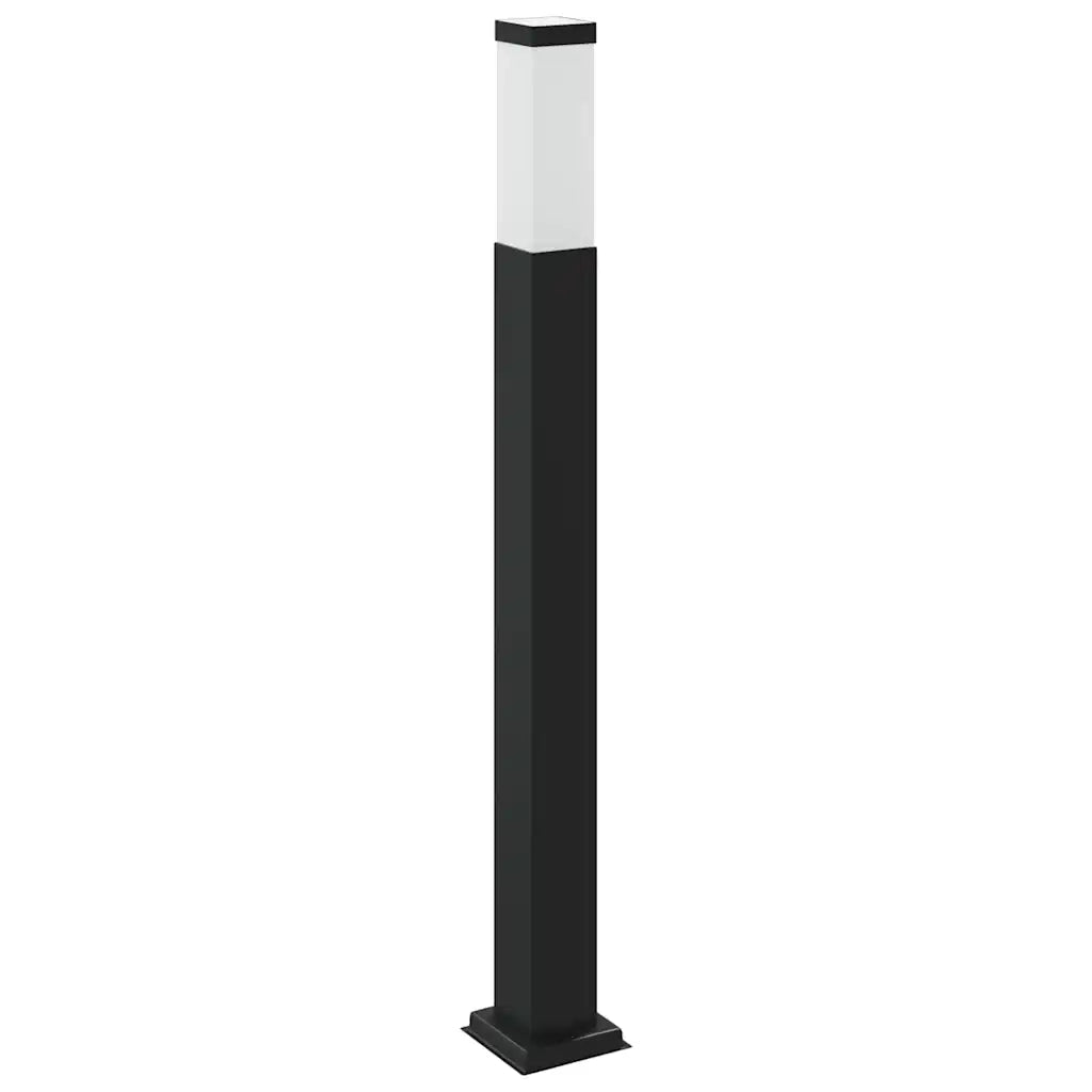 Lampada a paletto con presa elettrica 80 cm Nera IP44 4006085