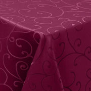 Tavolo coperto in poliestere lavabile 130x160cm con disegno jacquard, tovaglioli per tavolo con ornamenti, resistente al grasso, facile da pulire.