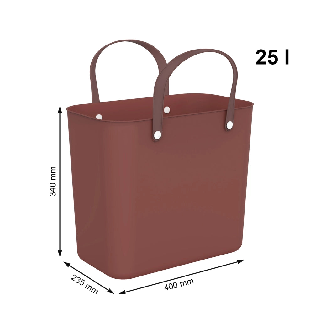 Multibag "Style" 25 - ALBULA colore Iron rosso/marrone - Rotho