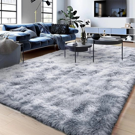 Tapijt Poliester 160x230 cm, Tapijt Shaggy per Camera, Tapijten con Pelo Lungo, Tapijten con Pelo Alto, Antiscivolo, Moderni Tapijten Extra Grandi per Camera da Letto e Camera dei Bambini