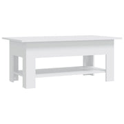 Tavolino da salotto | Tavolino da caff¨¨ | Tavolino da Soggiorno Bianco 102x55x42 cm in Truciolato