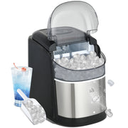 Macchina del Ghiaccio ¨C zephmum ¨C 1.7L Acqua, 0.9Kg Ghiaccio, 9 Cubi/6-12min