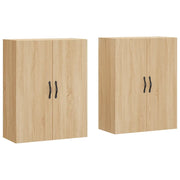 Set di 2 pensili a muro in legno composito 69,5 x 34 x 90 cm design moderno finitura rovere Sonoma 02_0055395