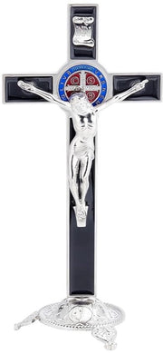 Decorazione da Parete 19,8 cm - Croce da Soggiorno - Supporto da Parete Rimosso - Materiale Legero/Email - Decorazione da Parete per la Fede