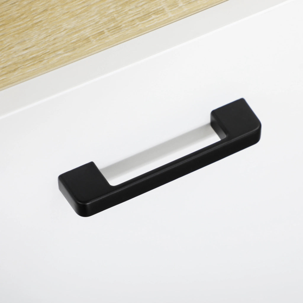 Mobile Bagno in Truciolato Bianco con 2 Armadietti e Ripiani ¨C Zephmum ¨C 53x33.5x195.7 cm