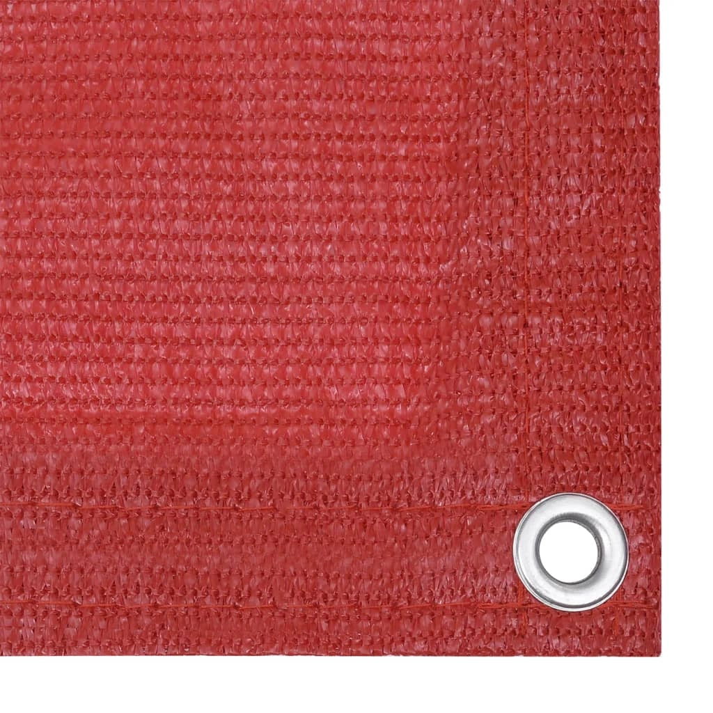 Schermo per balcone schermo per la privacy 120 x 500 cm HDPE rosso 02_0010346