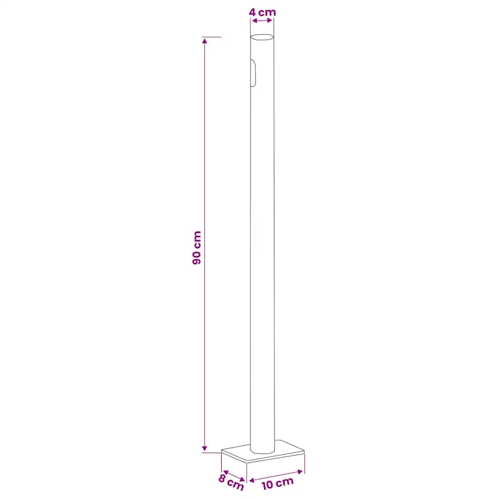 Tenda da Sole | Tenda laterale Retrattile per Patio 140x500 cm Marrone