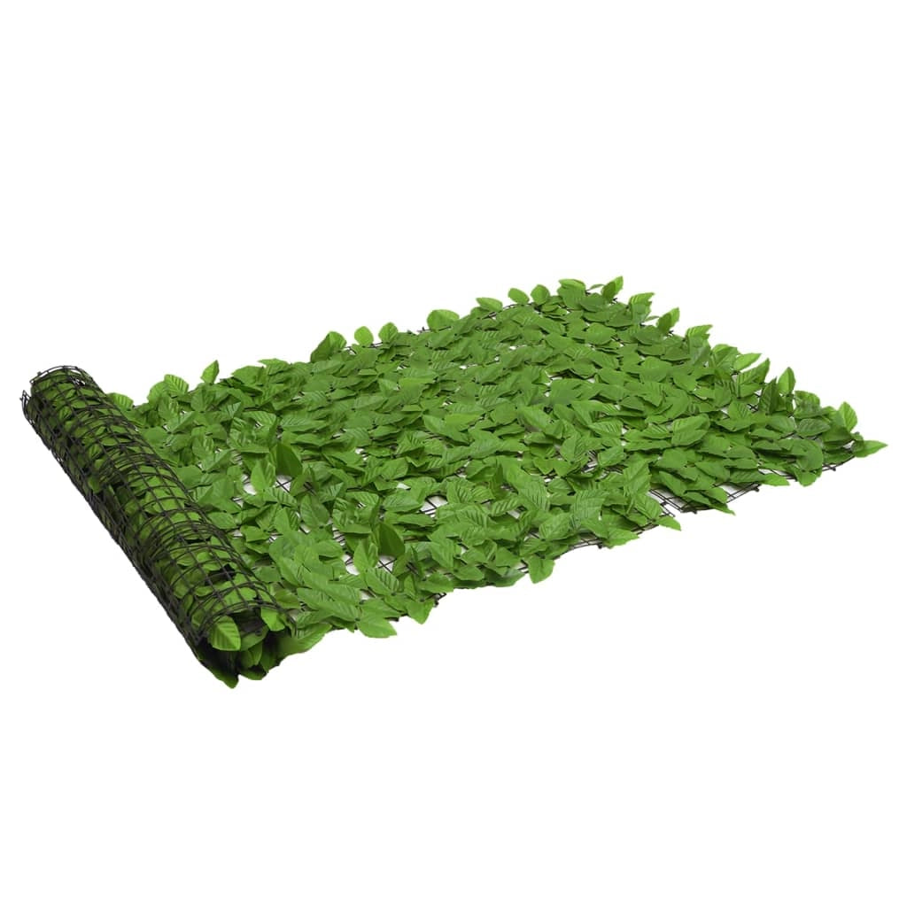 Schermo per balcone schermo per la privacy con foglie 600 x 100 cm verde 02_0010003