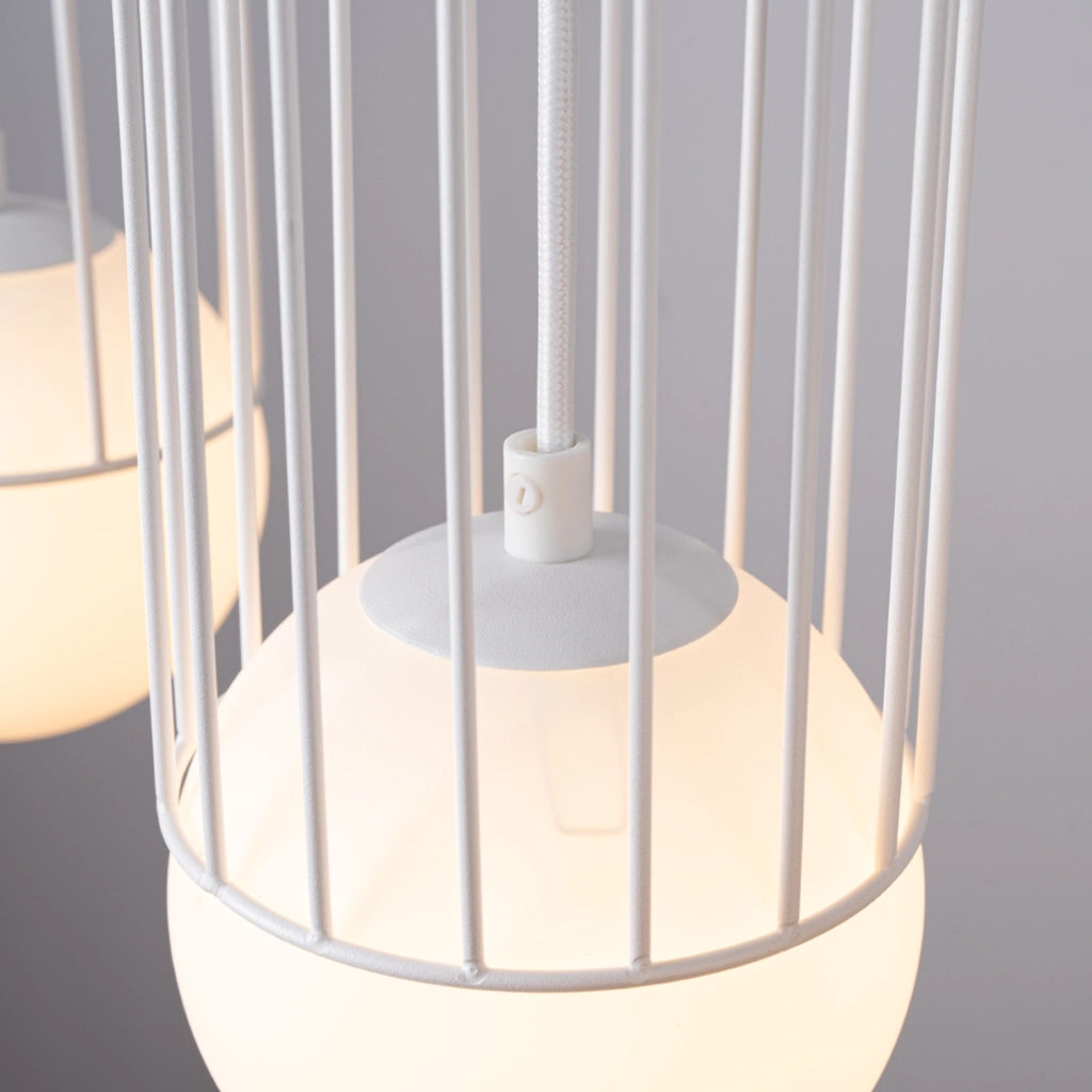 Lampada a sospensione GELIDA bianca 3xG9 Pure Lume