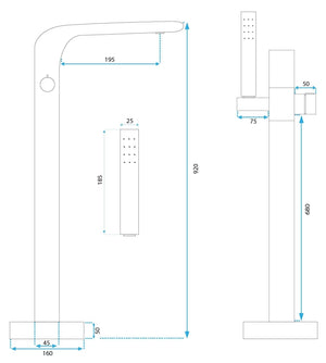 Rubinetto Indipendente Rea Clark Black