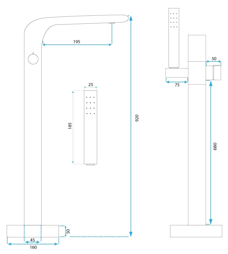 Rubinetto Indipendente Rea Clark Black