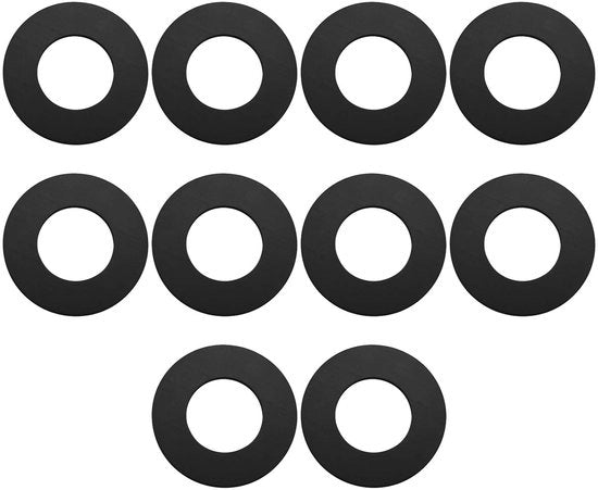 Gomme per pompe 10 pezzi - 42mm/22mm/2mm - Adatto per 1/2" valvole - Facile da installare - Gomme in gomma dura - Alta affidabilità - Guarnizione di sfogo