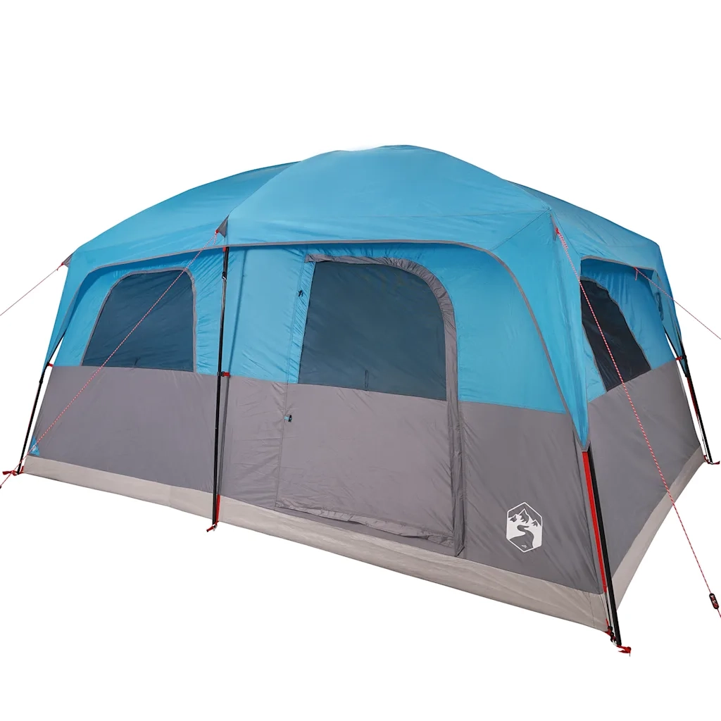 Tenda Familiare Cabina per 8 Persone Blu Impermeabile 94534
