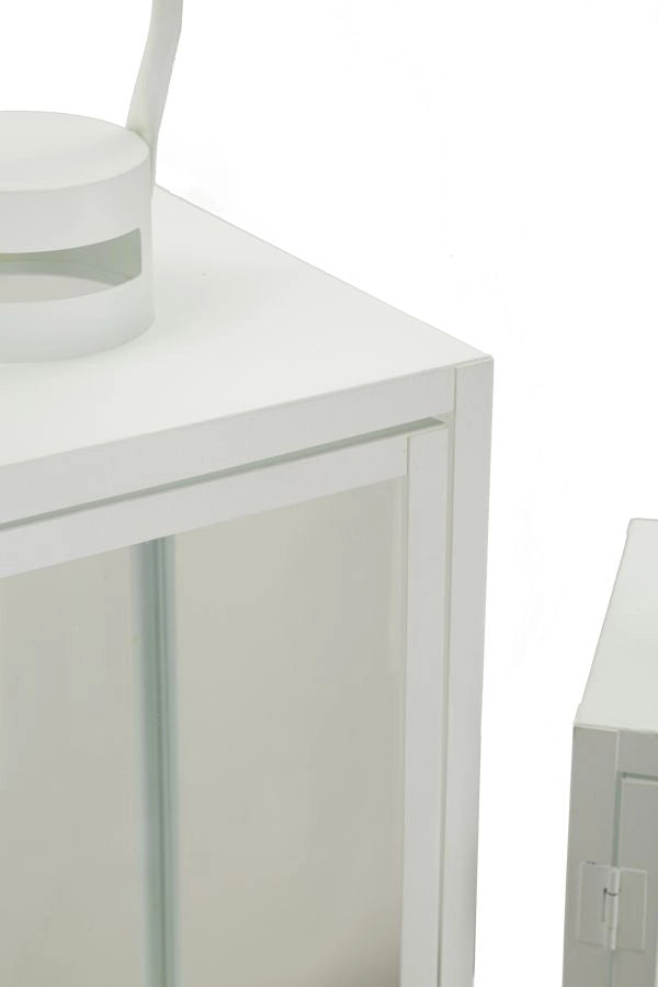 LANTERNE WHITE SET 3 PZ CM 22X22X66-18X18X49,5-14X14X39