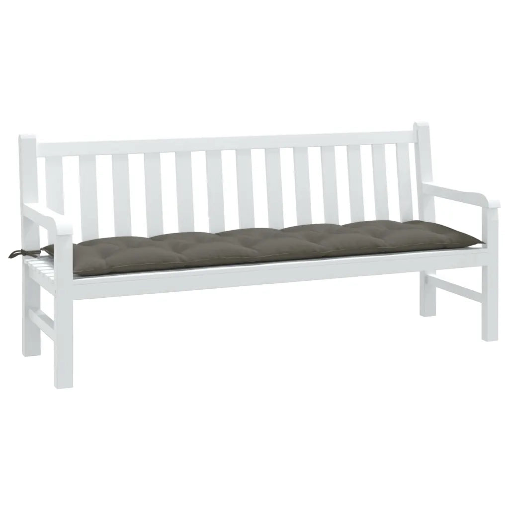 Cuscino Panca Giardino-Cuscini per panchina da esterno Grigio Scuro M¨¦lange 180x50x7 cm Tessuto