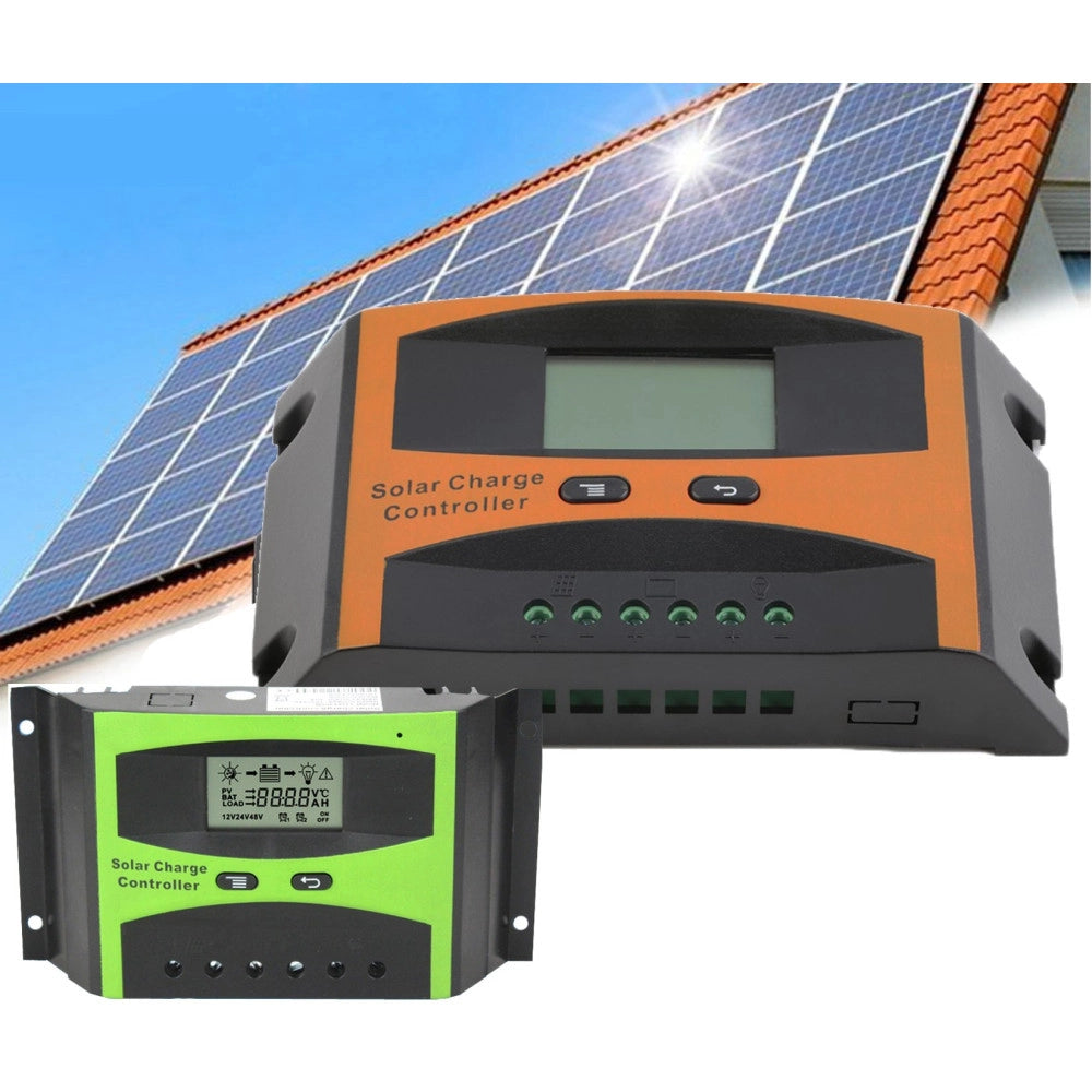Trade Shop - Regolatore Di Carica Per Pannello Solare 12v 24v 10 20 30 40a Ampere Controller -