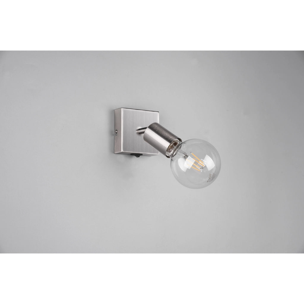 SPOT SINGOLO VANNES E14 9X11CM NICHEL OPACO