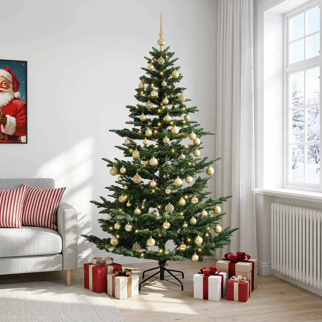 Albero di Natale artificiale con palline 240 cm 300 LED 3466526