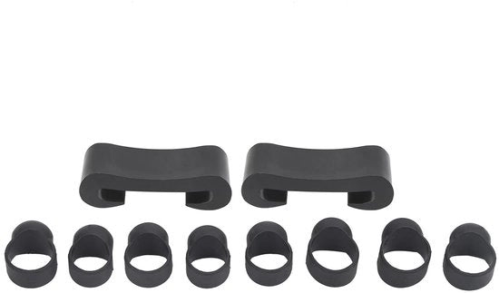 Accessori per Batteria - Coperture per Bastoncini a Siliconi - Protezione per Bastoncini - Accessorio per Percussione - 8 pezzi Inclusi Supporto per Bastoncini - Modello: 8PCS - Materiale: Siliconi