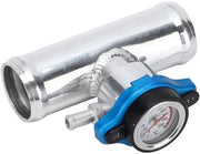 Alimentazione per Radiatori in Alluminio - Flessibile - 38 Mm - Termometro Integrato - Resistente all'Ossidazione - Duraturo - Verniciatura a Powder in Argento - Flessibile per Radiatori