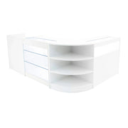 Set Banconi Bianco Hyperion LED K900 B900 LM60 TB60 con Serrature e Vetrina