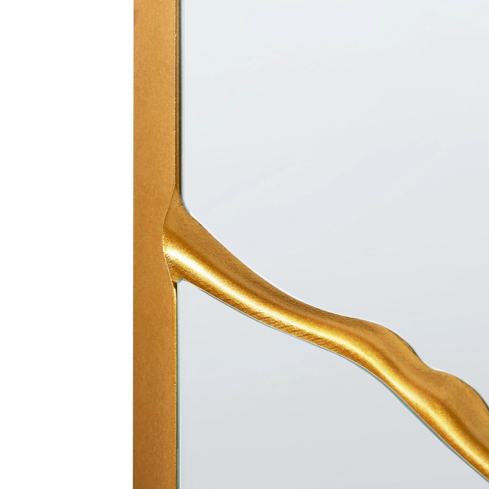 Specchio da parete Oro 80 x 80 cm Quadrato Specchio decorativo da parete Stile moderno Appeso Decor