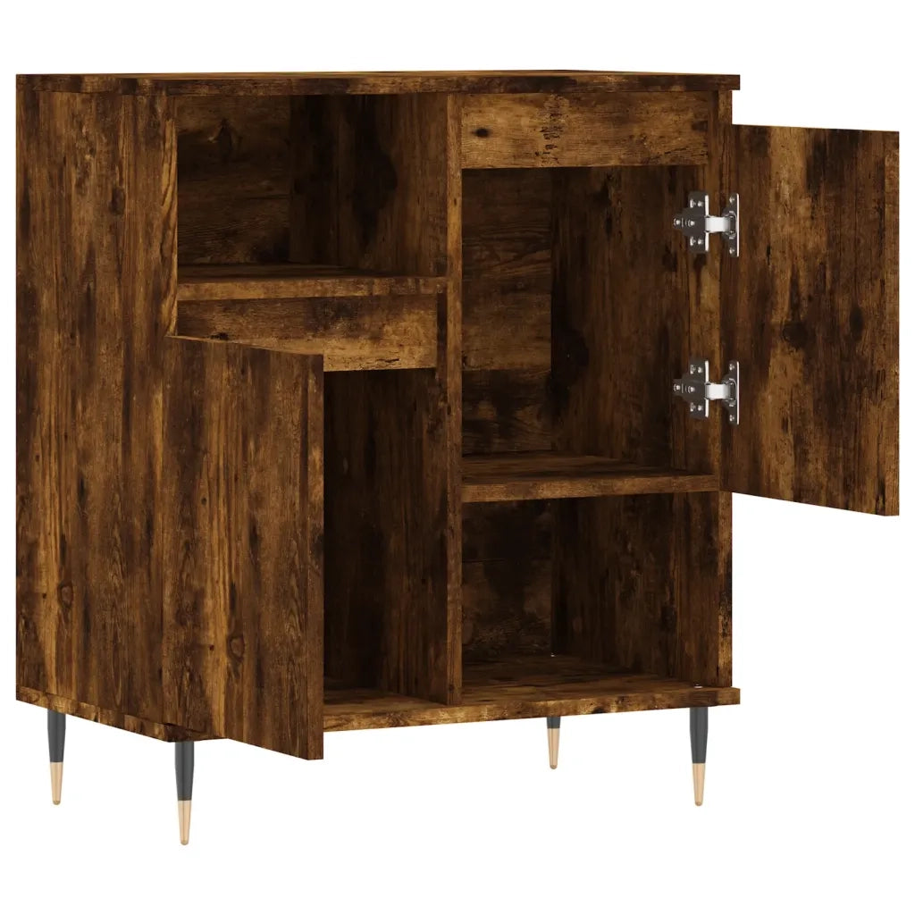 Credenza-Buffet-Armadio da cucina Rovere Fumo 60x35x70 cm in Legno Multistrato 942879