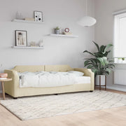 Divano Letto con Materasso-Sofa Letto-Daybed Crema 80x200 cm in Tessuto 965333