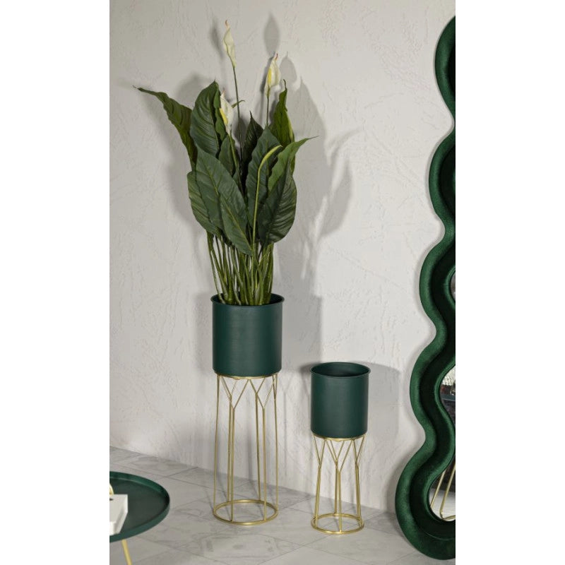 Porta Vasi Grent Stand Set 2 Pz cm ø 23x70-19x50
