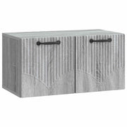 Mobile Porta TV da Muro Grigio Sonoma 59,5 x 31 x 30 cm