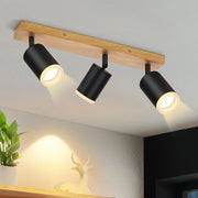 ZMH Faretto da soffitto LED 3 luci GU10 acrilico girevoli 350° per soggiorno