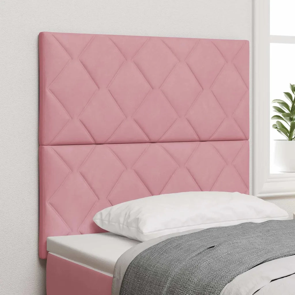 Testiera-Testata-Testiera Decorativa Rosa 100 cm Velluto 683819