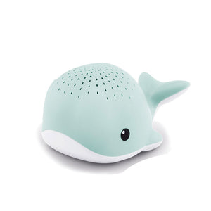 Balena Proiettore Cielo e Goccioline 9x15x8 cm in Plastica Blu/Bianco