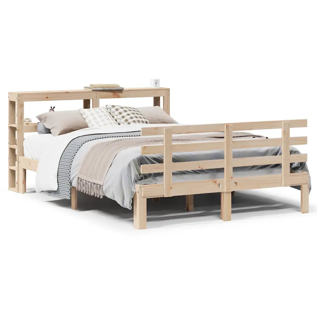 vidaXL Giroletto con Testiera 160x200 cm in Legno Massello di Pino