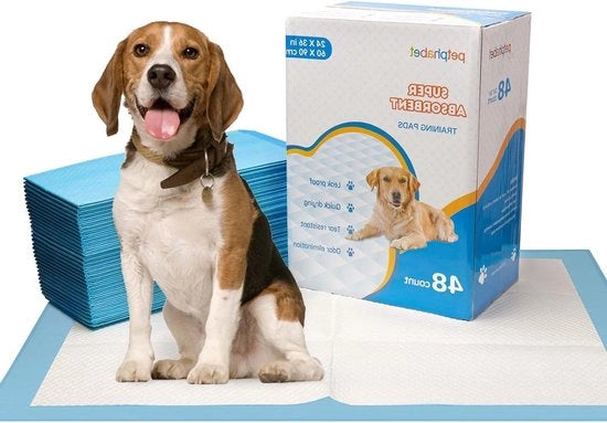 Pannoloni per addestramento del cane - 60x90cm - assorbenti super - XXL - cane - animale domestico - inzuppamenti - 48 pezzi