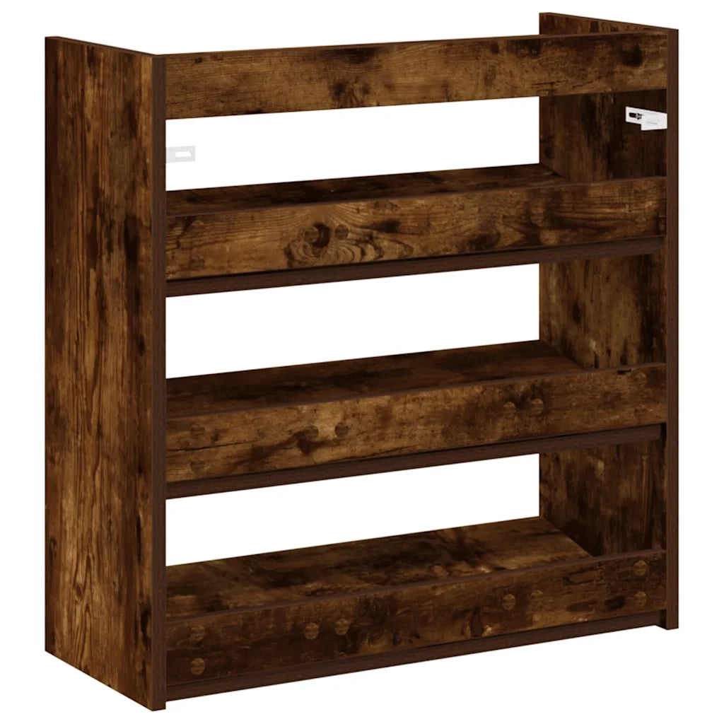Scarpiera | Mobile per scarpe Rovere Fumo 60x25x62 cm in Legno Multistrato