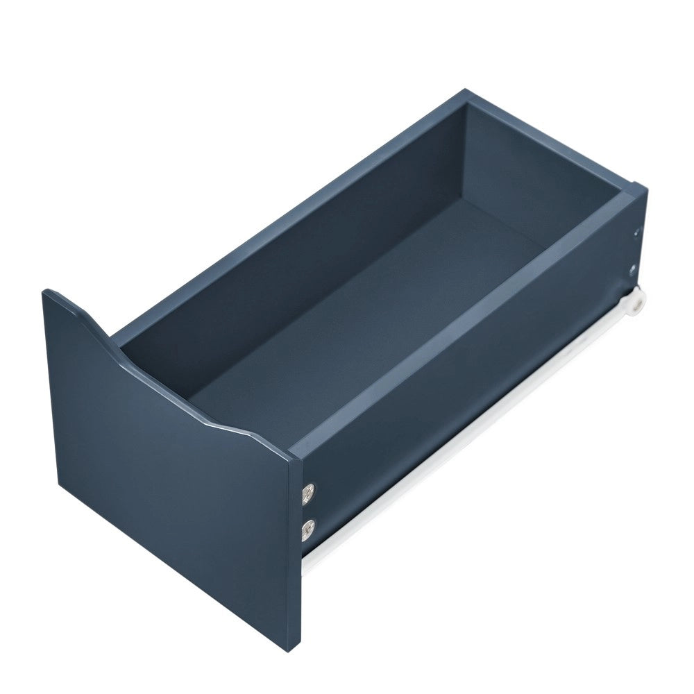 SoBuy Mobiletto Bagno Salvaspazio 20cm con 3 Cassetti e Scomparto Laterale Mobile Bagno con Ruote Cassettiera Armadietto Bagno per Spazi Ridotti Cucina o Lavanderia 60x20x70cm BZR191-B
