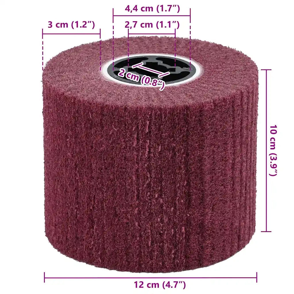 Rulli Abrasivi 3 pz Rosso 12 x 12 x 10 cm Fibre sintetiche CFW5494370