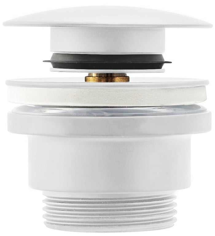 Tappo Per Lavabo Universale Klik-klak Rea White Mat