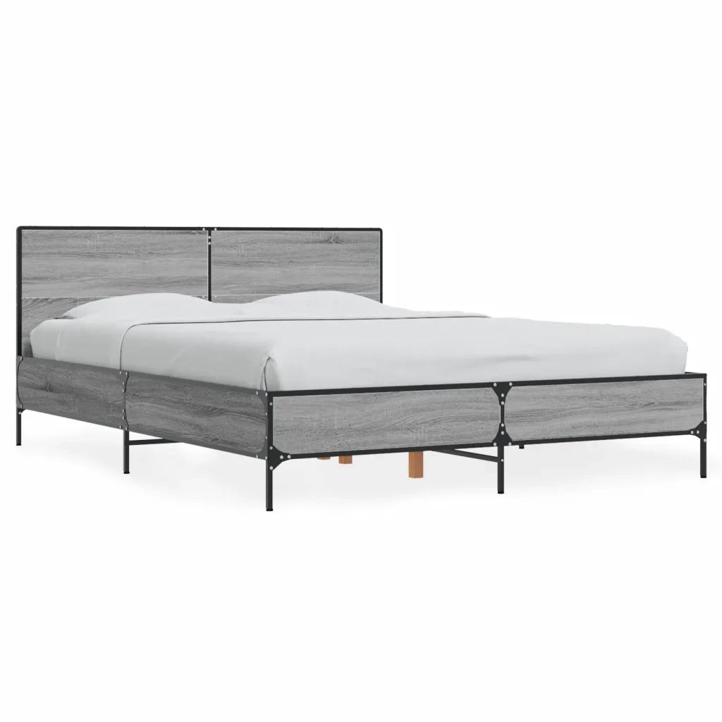 Giroletto Grigio Sonoma 120x190 cm in Legno Multistrato Metallo 3280025