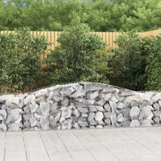 Cesti Gabbioni ad Arco 20 pz 400x50x60/80 cm Ferro Zincato 3146980