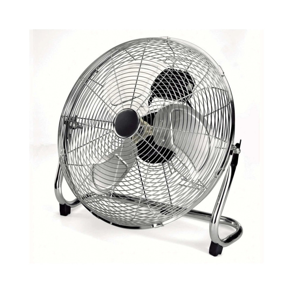 Trade Shop - Ventilatore 3 Pale In Alluminio Oscillante Diametro 40 Cm 70w Stand In Metallo -
